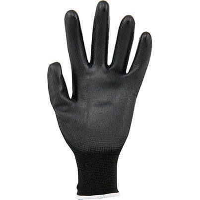 Arco Essentials Black PU-Coated Polyester Work Gloves 8 (Pack of 12) image 2