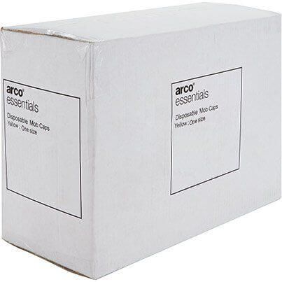 Arco Essentials Yellow Disposable Mob Caps (Pack of 2000) image 3