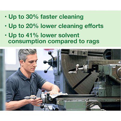 Tork W7 White Folded Heavy Duty Cleaning Cloths Roll in Handy-Box 64m image 3