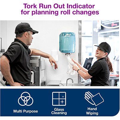 Tork M2 Centrefeed Wiping Paper White Roll 275m (Pack of 6) image 3