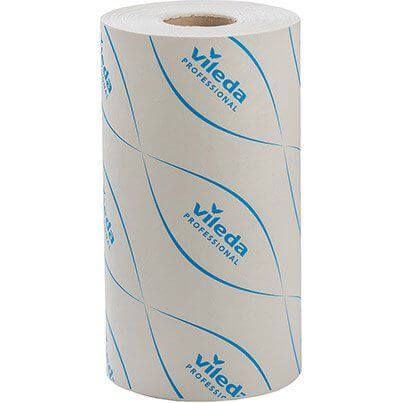 Vileda Professional MicronSolo Blue Microfibre Cleaning Cloths Roll 45m image 1