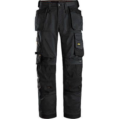 Snickers Workwear AllroundWork 6251 Men's Black Trousers with Holster Pockets 38R 052 image 1