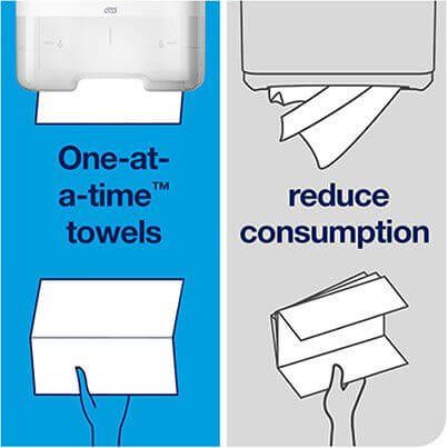 Tork Advanced H3 Green Single-Fold Paper Towel Pack (Pack of 15) image 3