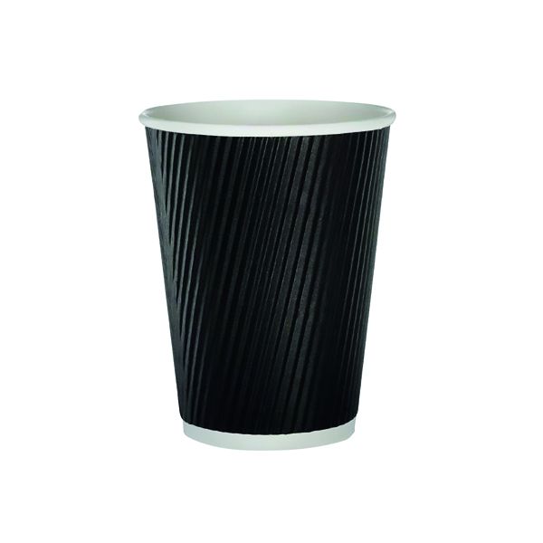 Black Ripple Cup 12Oz Pk500 image