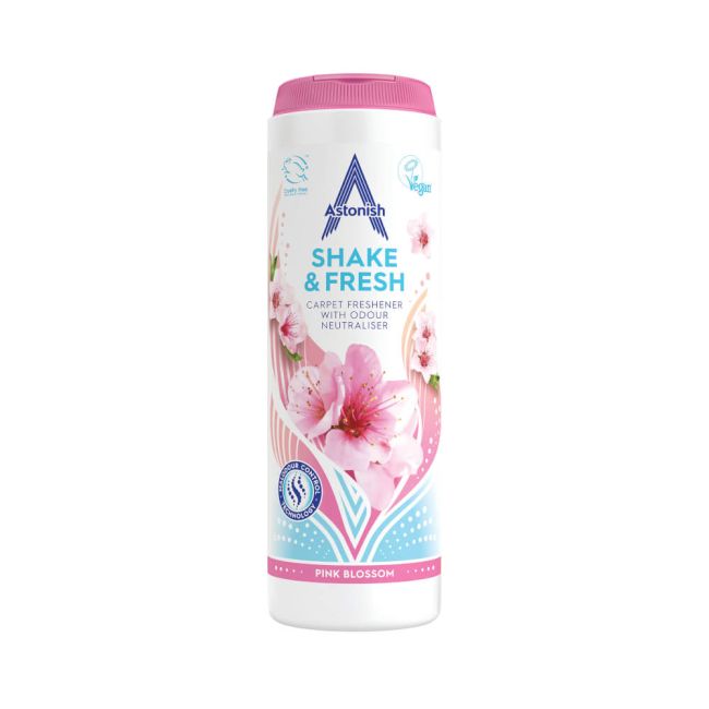 Astonish Shake And Fresh Carpet Pink Blossom 400g (Pack of 12) C2255 image 1