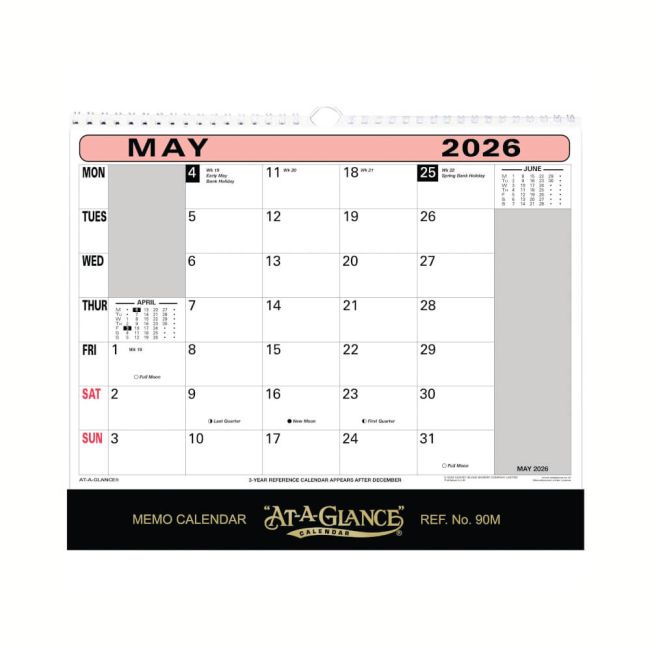 At-A-Glance Wall Calendar 2026 90M26 image 1
