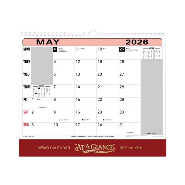 At-A-Glance Wall Calendar 2026 90M26 image 4
