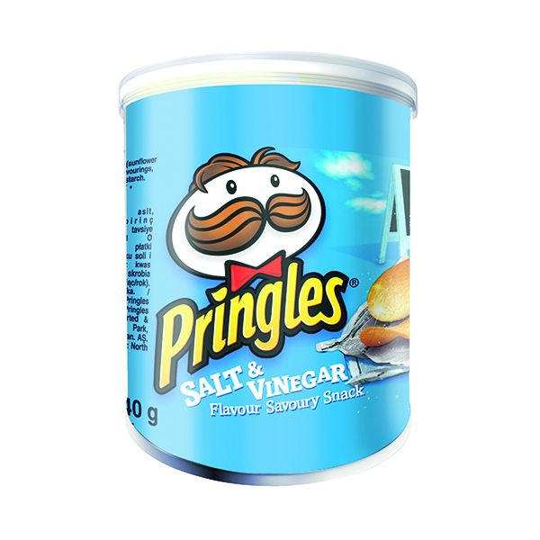 Pringles 40g Salt and Vinegar Pk12 image