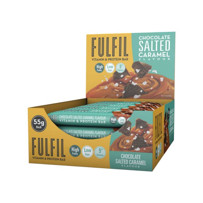 Fulfil Vitamin and Protein Bar Chocolate Salted Caramel 55g (Pack of 15) 126600 image 2
