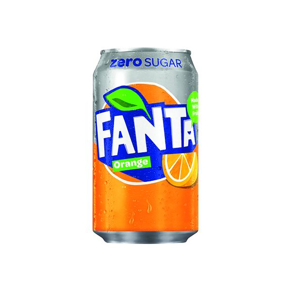 Fanta Orange Zero Cans 330ml Pk24 image
