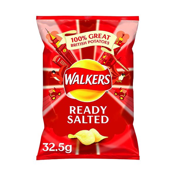 Walkers Ready Saltd Crsp 32.5g Pk32 image
