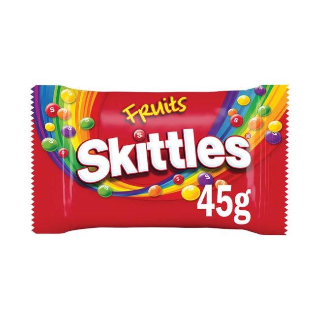 Skittles Chewy Sweets Fruit Flavoured Bag 45g (Pack of 36) 100548 image 1
