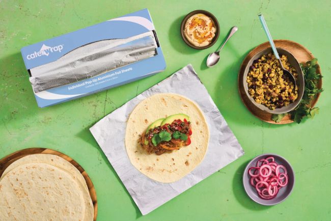 Caterwrap Individual Pop-Up Aluminium Foil Sheets 270x300mm Pack of 500 59M31 image 2