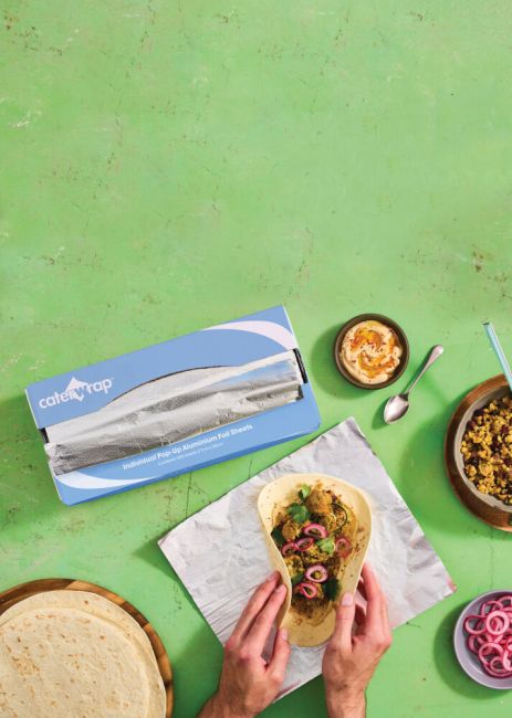 Caterwrap Individual Pop-Up Aluminium Foil Sheets 270x300mm Pack of 500 59M31 image 5