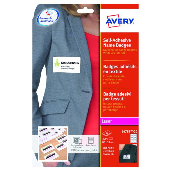 Avery S/Adh Name Bdg 10Tv Border image