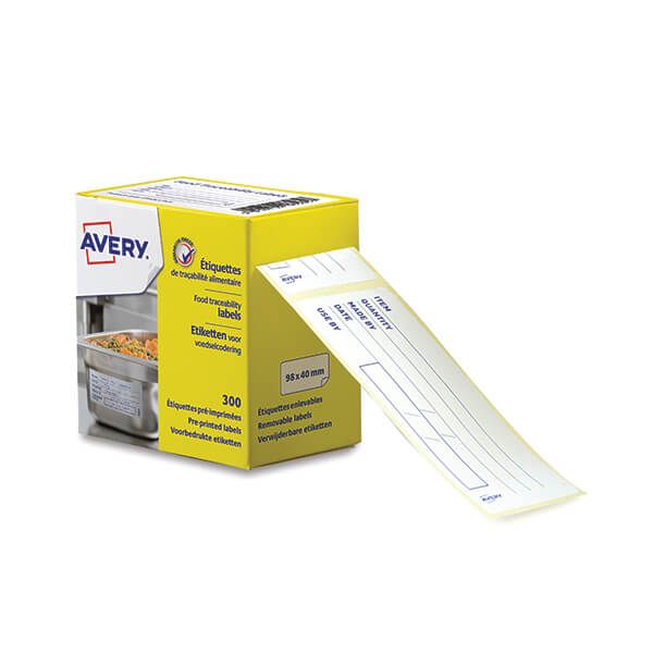 Avery Printed Food Trace Label Pk300 image