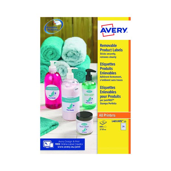 Avery Remvble Lbls Rund 37Mm Pk600 image