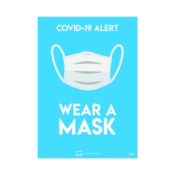 Avery Wear A Mask Poster A4 Pk2 image
