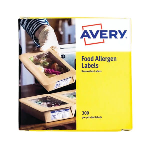 Avery Print Allerg Food Labels Pk300 image
