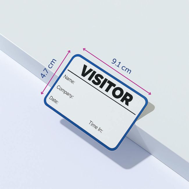 Avery Visitor Sign-In Book with 250 Paper Badges 4850S-THR.UK image 2