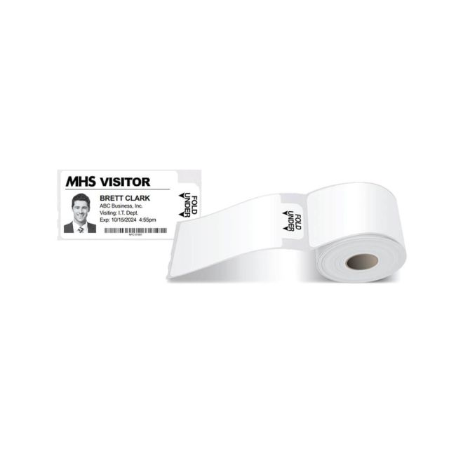 Avery Self-Adhesive Visitor Paper Badges Roll with Expiring Tabs 4851E-THR image 3