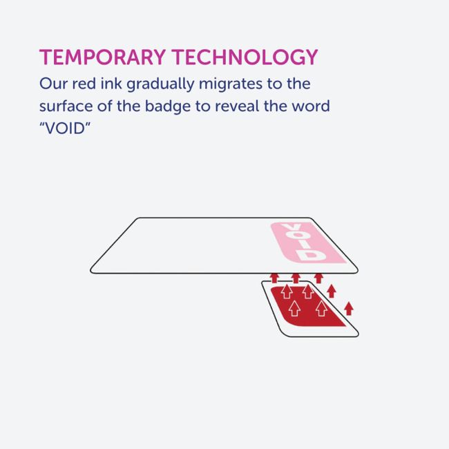 Avery Self-Adhesive Visitor Paper Badges Roll with Expiring Tabs 4851E-THR image 4