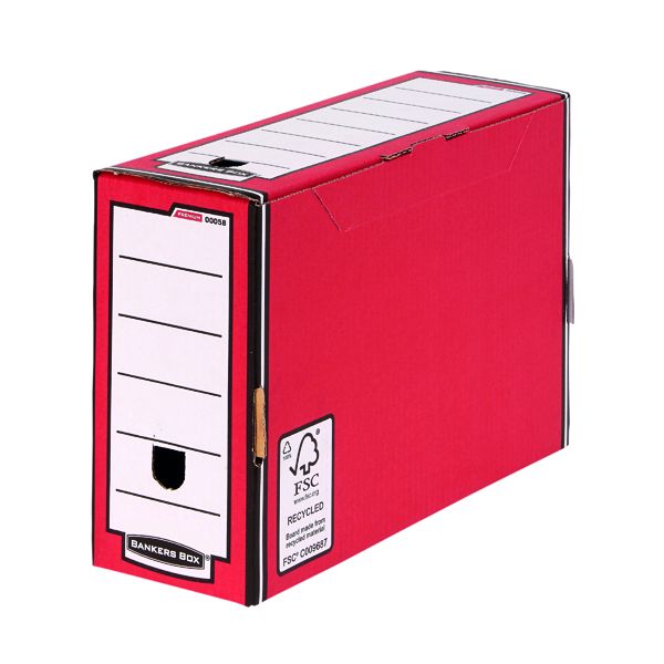 Bankers Box 127mm T/File-Red Pk5 image