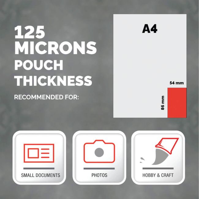 Fellowes 54x86mm Capture Gloss Laminating Pouches 250 Micron (Pack of 100) 53063 image 3