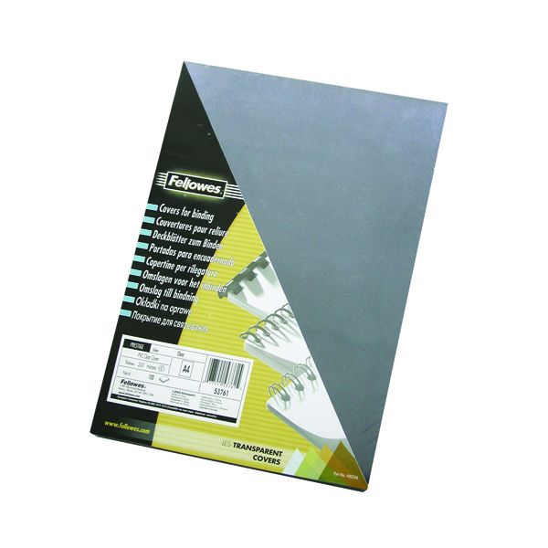 Fellowes Trans Cover 240mic Pk100 image
