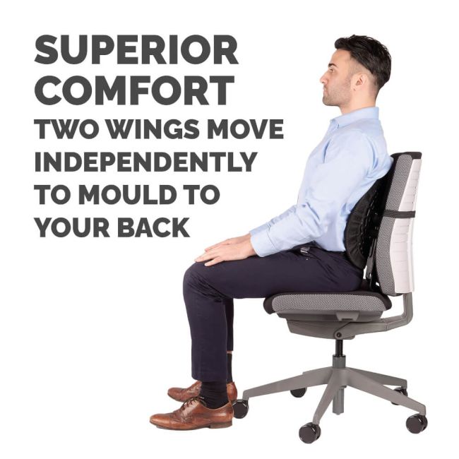 Fellowes Back Angel Back Support Black 8026401 image 4