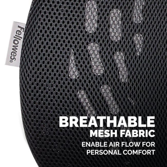 Fellowes Back Angel Back Support Black 8026401 image 5