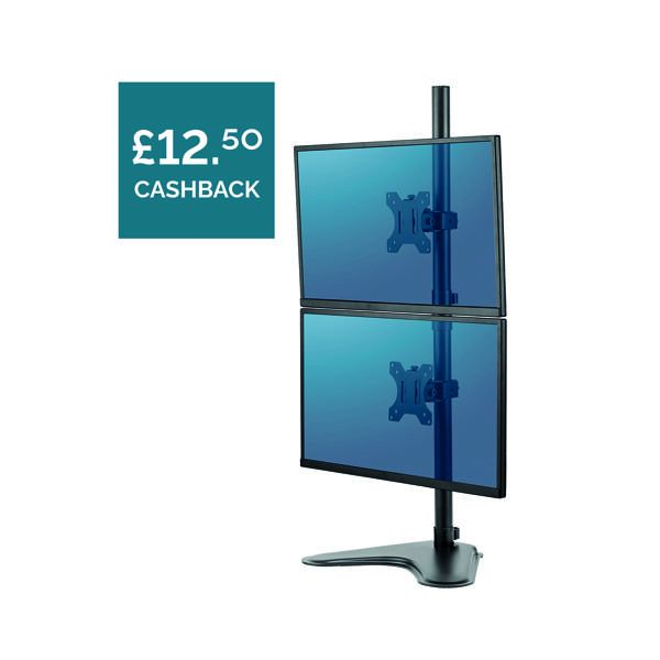 Fellowes Dual Vertical Monitor Arm image