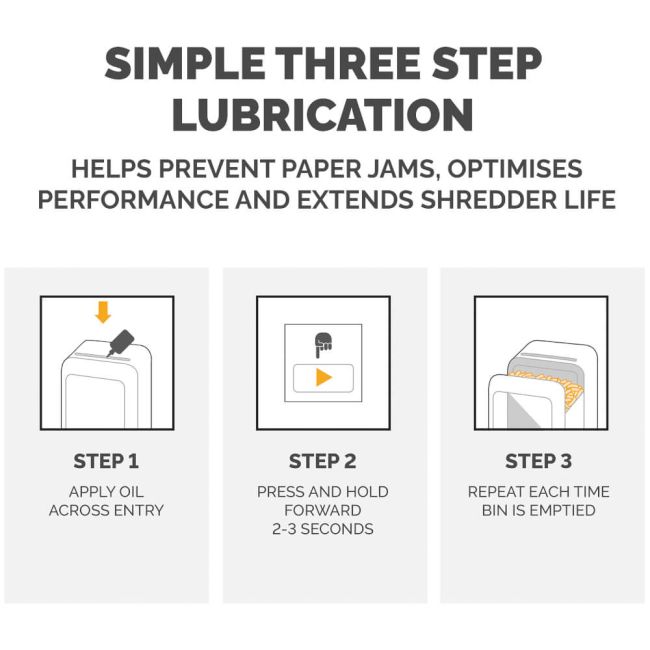 Fellowes Powershred Shredder Oil Light Amber 335ml Bottle 3608601 image 8