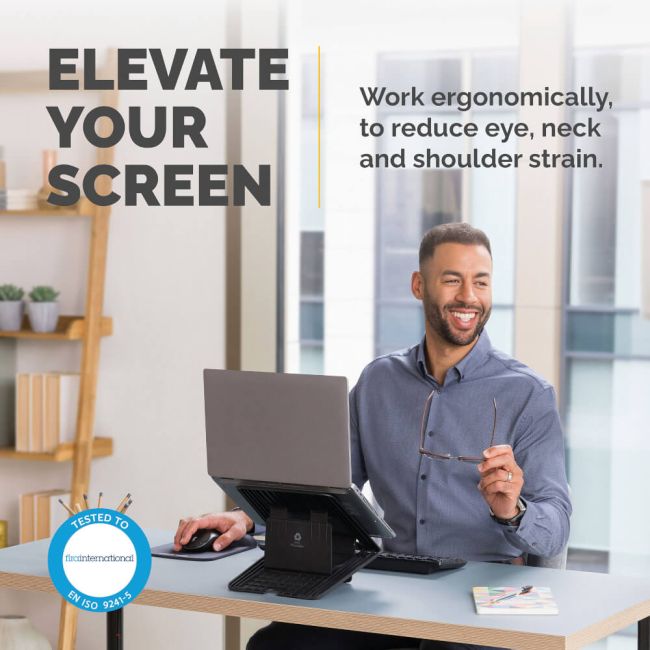 Fellowes Breyta Laptop Stand Black 100016558 image 2