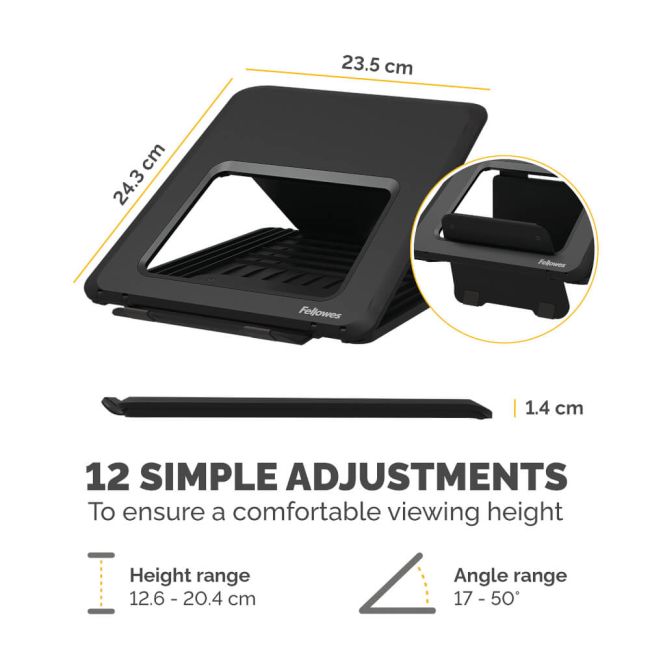 Fellowes Breyta Laptop Stand Black 100016558 image 4