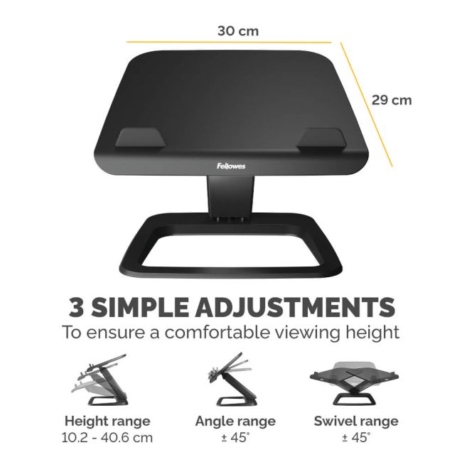 Fellowes Hana Laptop Stand Black 100016994 image 4