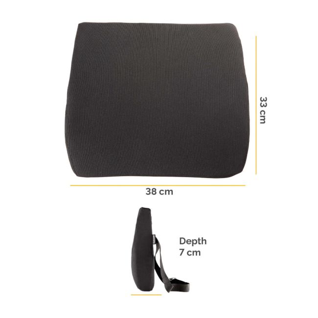 Fellowes Comfort Back Cushion Black 100119852 image 4