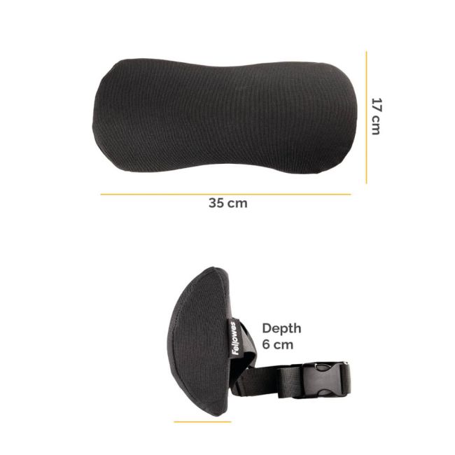 Fellowes Lumbar Cushion Black 100119853 image 4