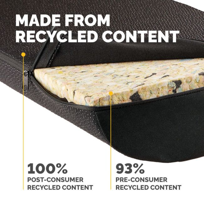 Fellowes Breyta Foot Rest Cushion Black 100119851 image 3