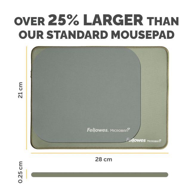 Fellowes Breyta XL Fabric Mouse Pad Sage 100139318 image 3