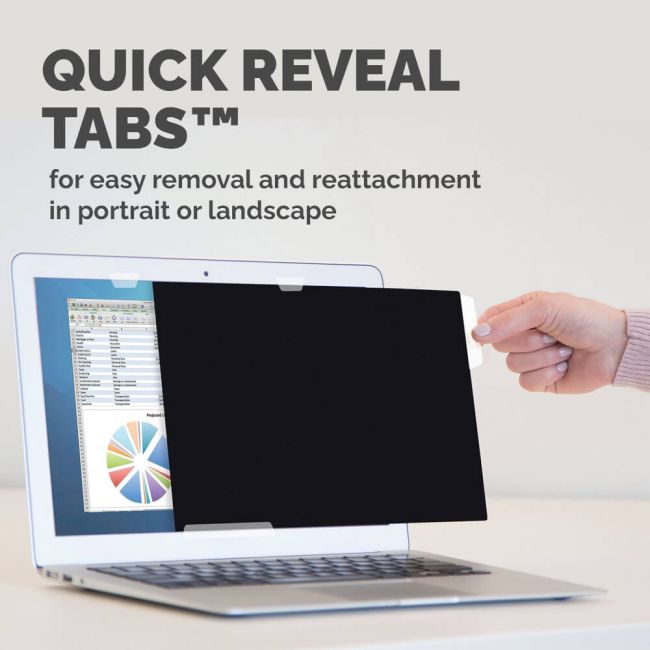 Fellowes PrivaScreen Privacy Filter Widescreen 16 Inch Black 100142716 image 6