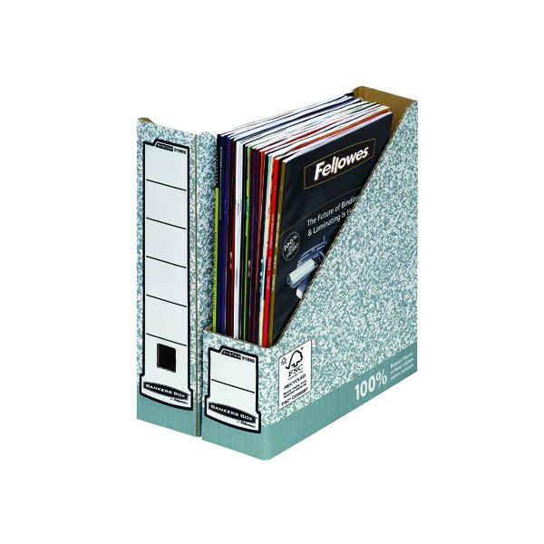 Fellowes Magazine File Grey / White image