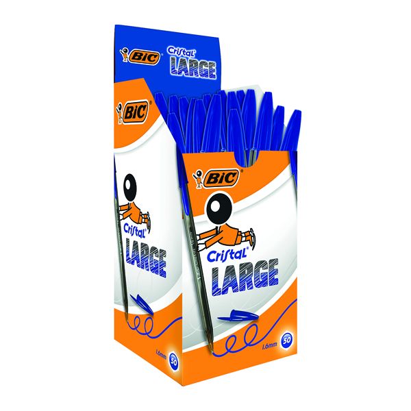 Bic Cristal Large 1.6Mm Blue Pk50 image