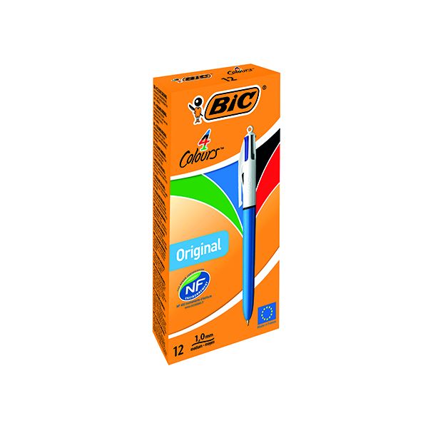 Bic 4 Colours Retr Bpoint Pk12 image