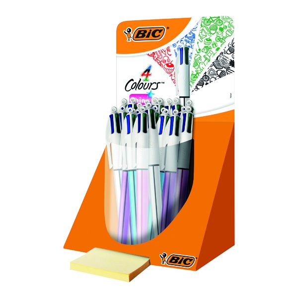 Bic 4 Colour Shine Pen Display Pk20 image