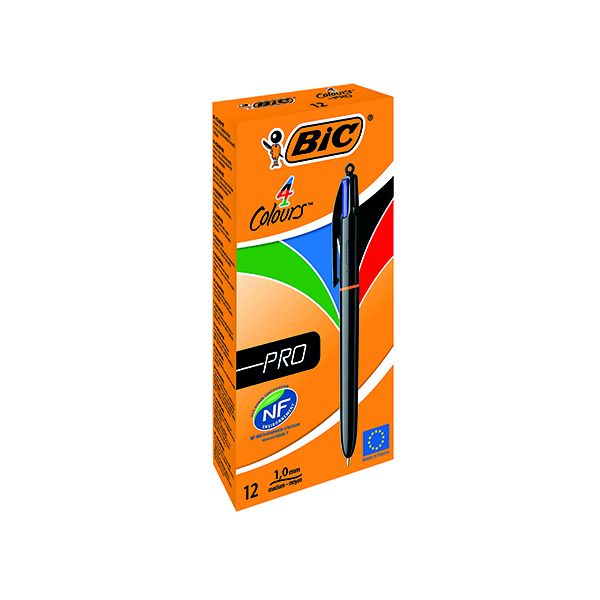 Bic 4 Colours Pro Asst 902129 Pk12 image