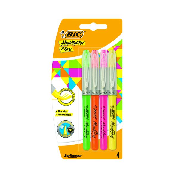 Bic Highlighter Flex Asst 942041 P4 image