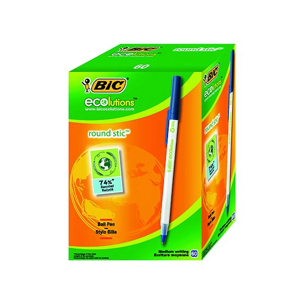 Bic Ecolutions Ballpen Blu 893240 image