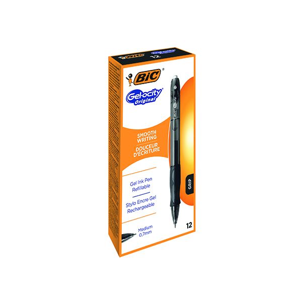 Bic Gelocity Rt Gel Pen Blk Pk12 image