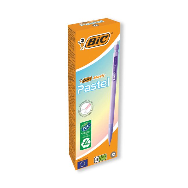 Bic Matic Mechanical Pencil 0.7 Pastel (Pack of 12) 511060 image 1